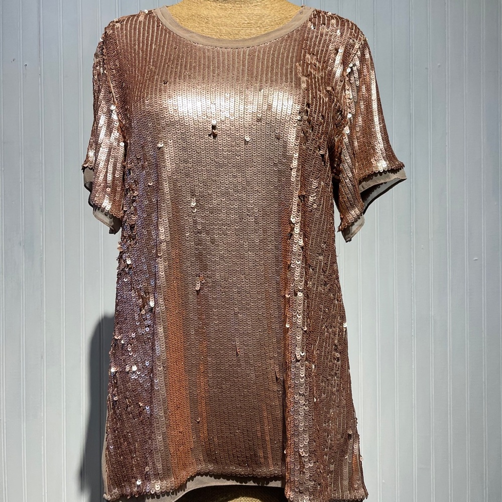 Geneva Matte Sequin Tee